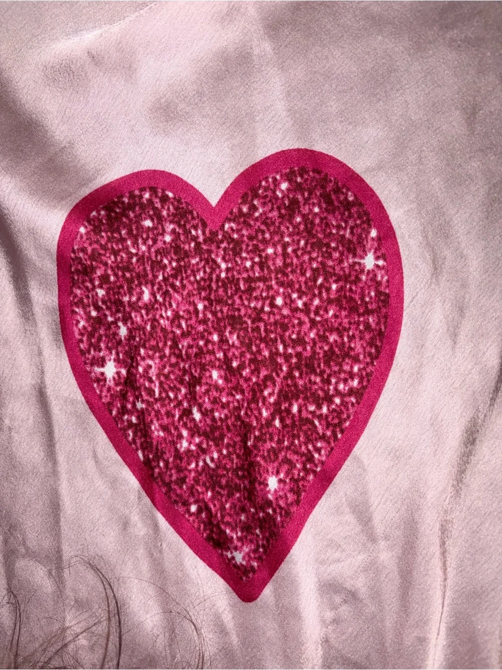 Juicy Couture Pink Glitter Logo Scarf with Gold Crown